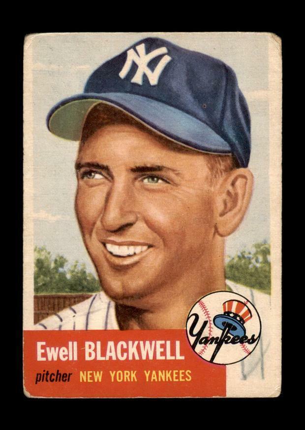 1953 Topps Set Break # 31 Ewell Blackwell VG-VGEX (crease) *GMCARDS*