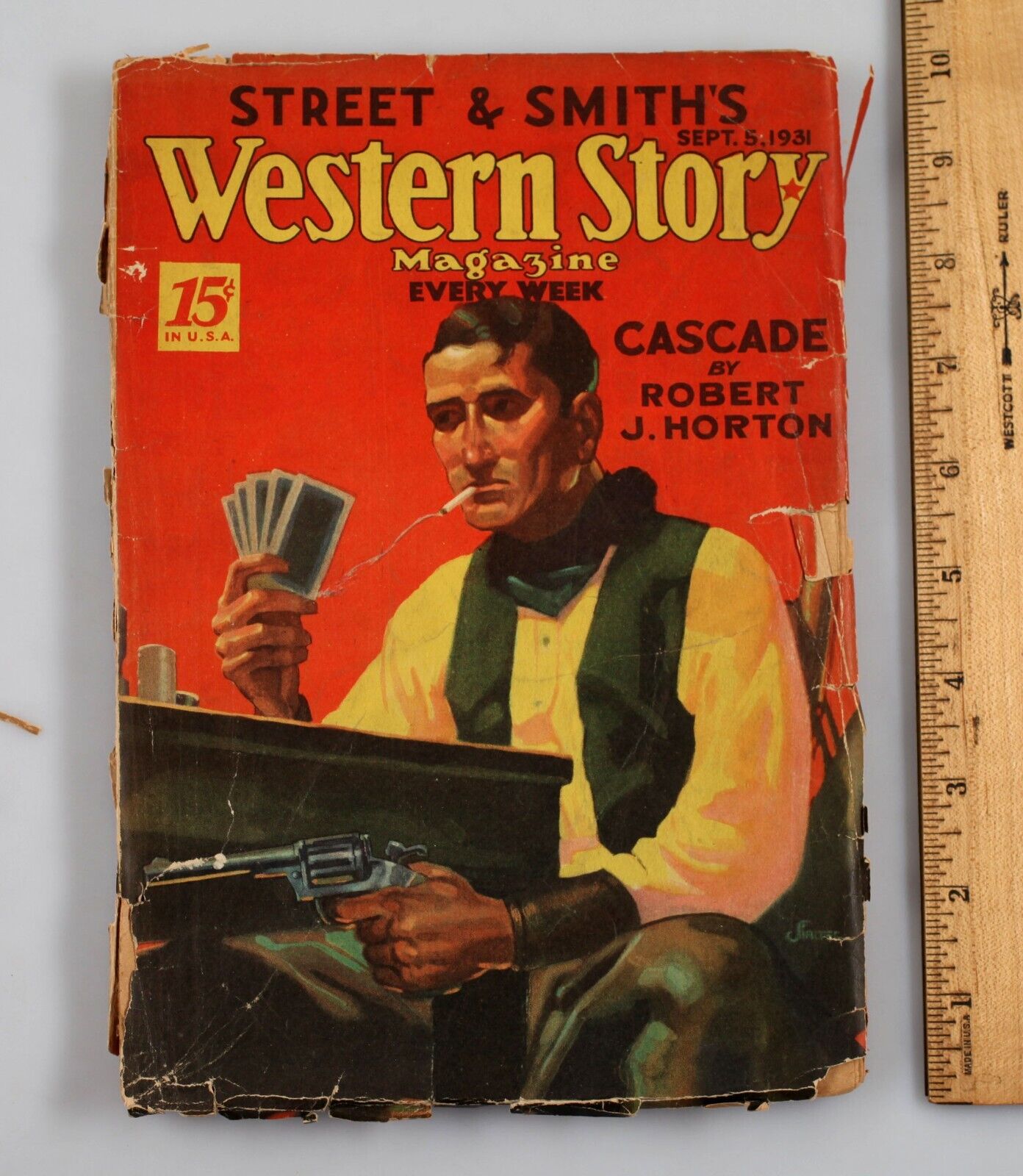 Vintage September 5, 1931 Western Story Magazine Cowboy Dime Pulp Fiction