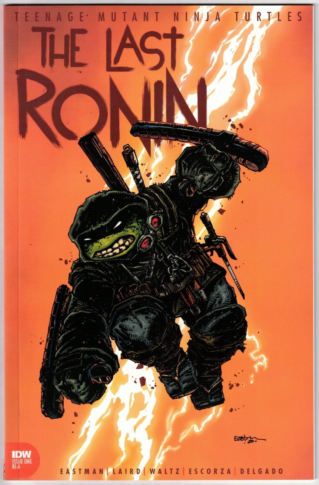 TMNT THE LAST RONIN #1 (2020)-1:10 KEVIN EASTMAN VARIANT-UPCOMING MOVIE-IDW-F/VF