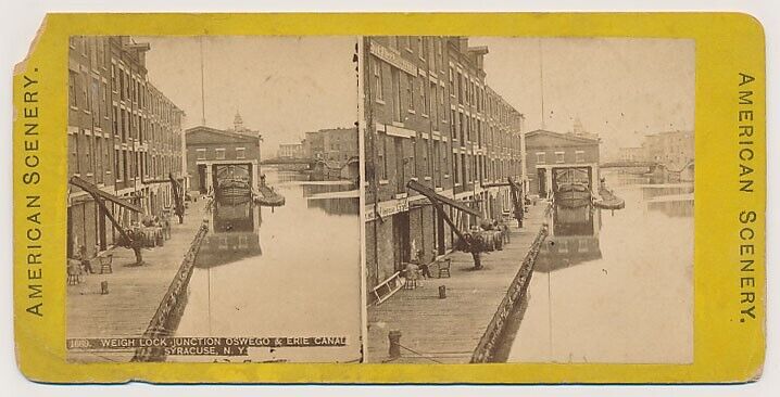 NEW YORK SV - Syracuse - Oswego & Erie Canal - American Scenery 1880s