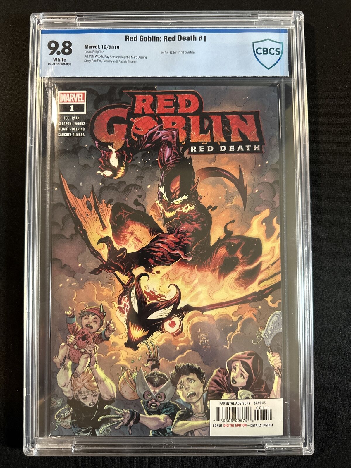 Red Goblin Red Death #1 CBCS 9.8 Phillip Tan Cover A 2020 White Pages Marvel