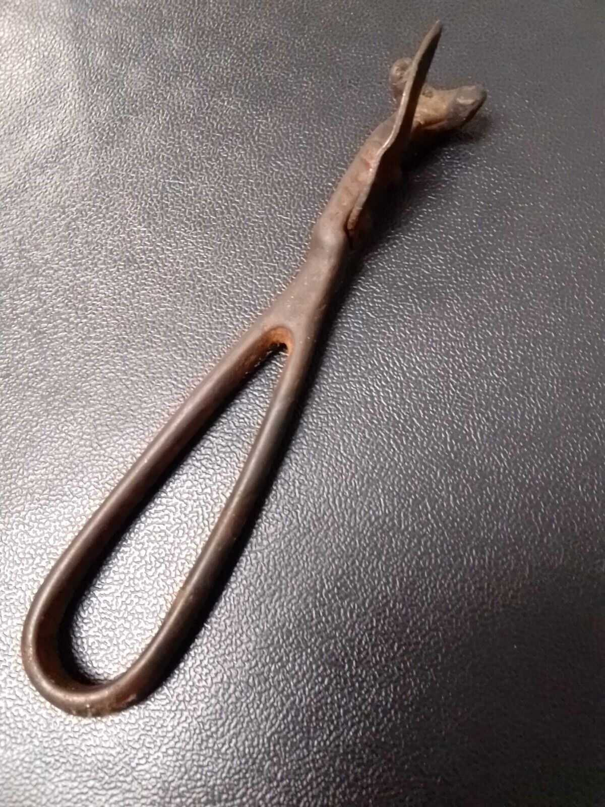 Vintage Tin Can Opener Rusty Antique Iron 