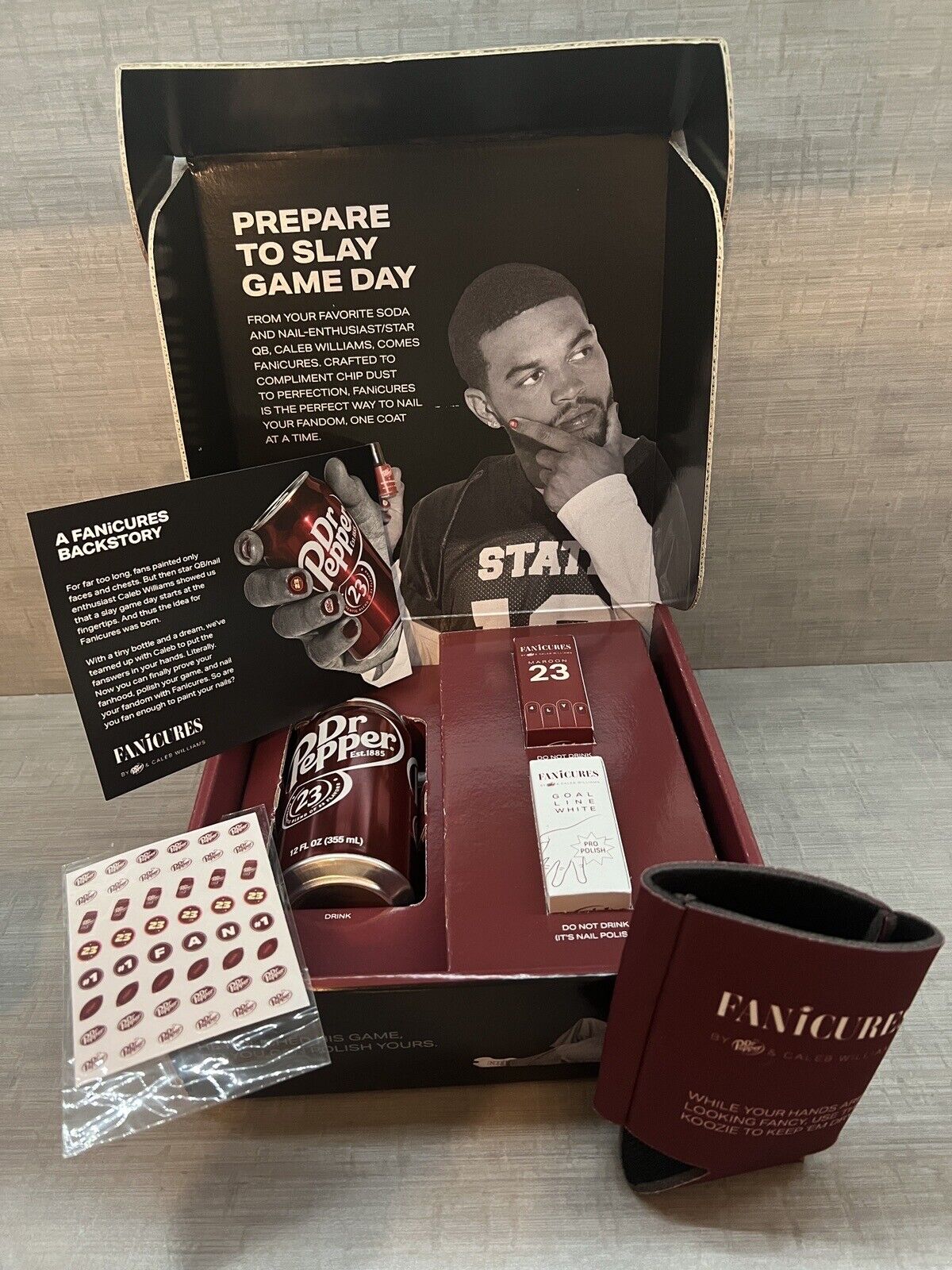 Fanicures By Dr Pepper And Caleb Williams Promo Kit, 