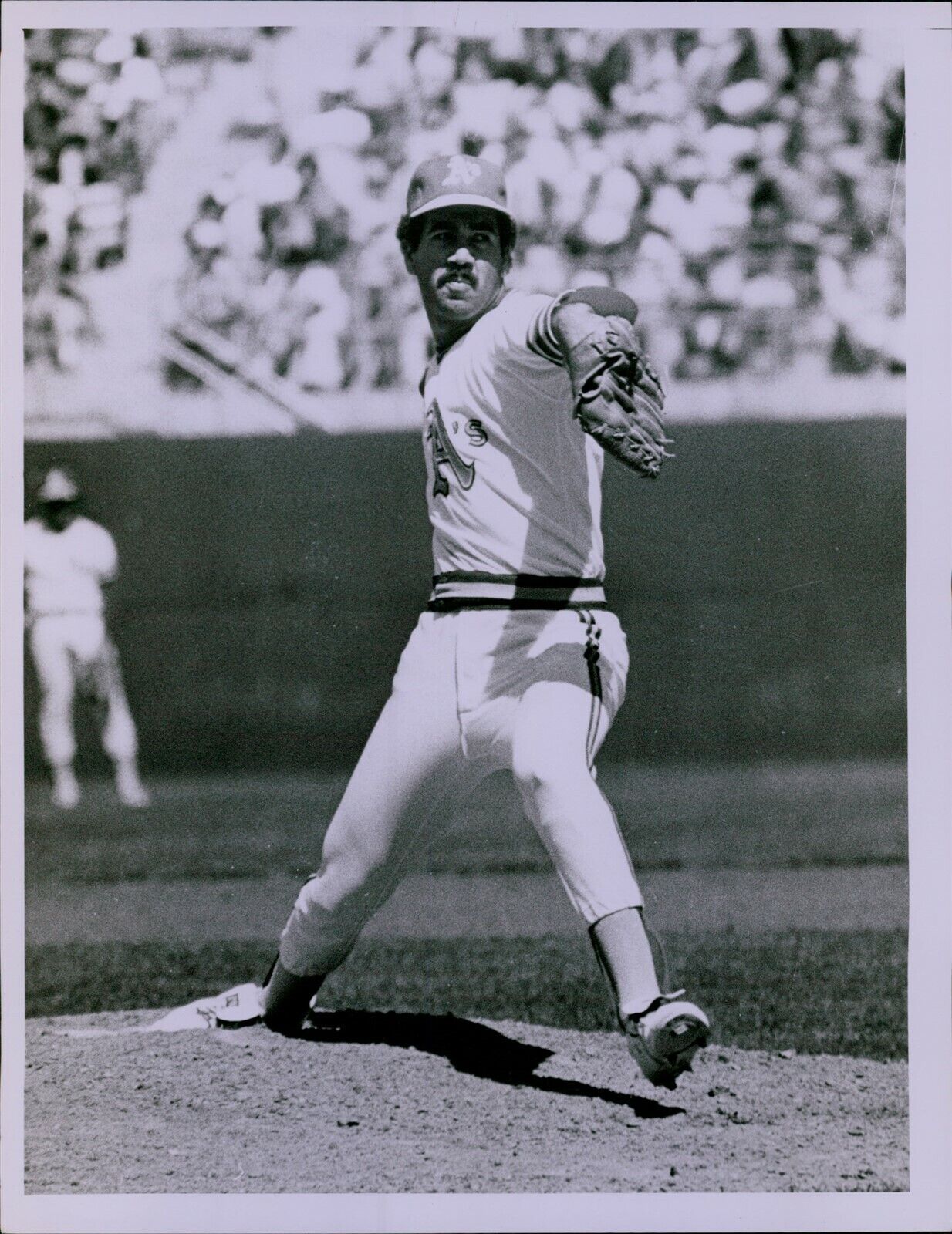 LG816 \'78 Original Russ Reed Photo ELIAS SOSA Oakland Athletics Baseball Pitcher