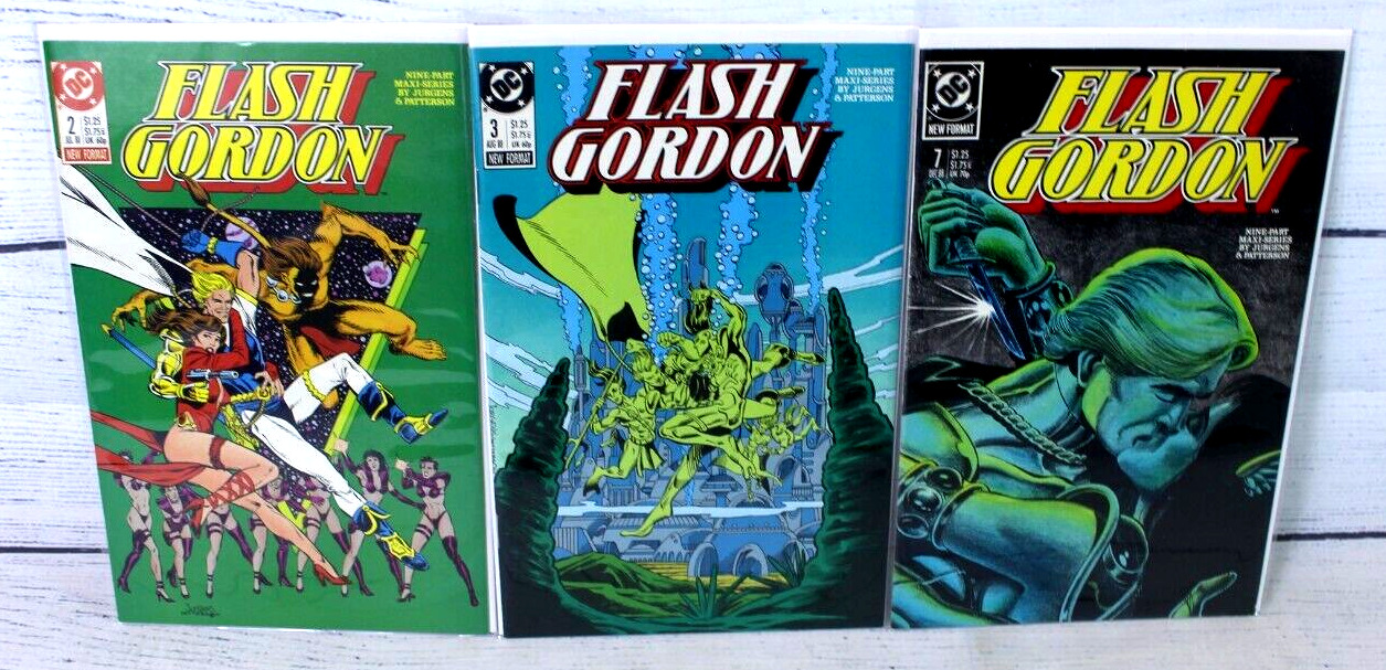 Flash Gordon (1988 series)#2, #3, #7 DC comics