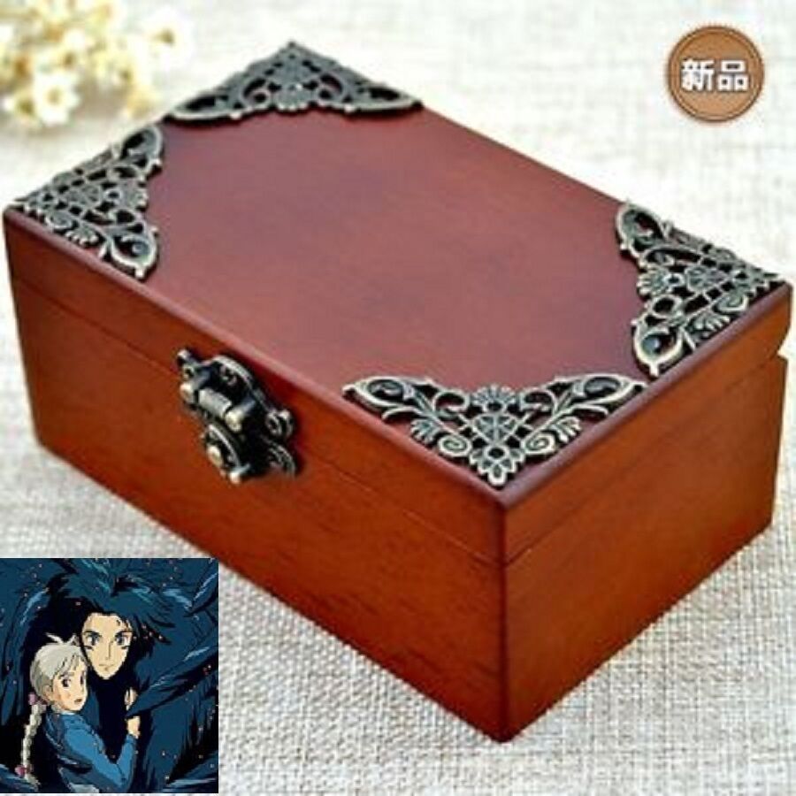 CLASSIC Rectangle ♫  Ghibli Howl\'s Moving Castle ♫  jewelry Music Box :   