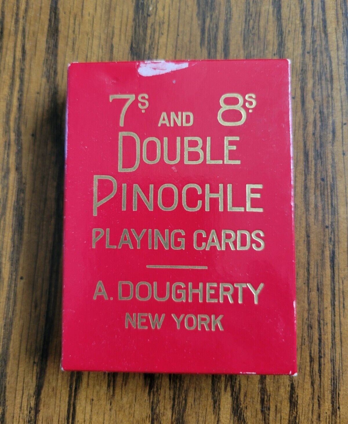 One Deck Vintage A. Dougherty 7s & 8s Double Pinochle Playing Cards New York