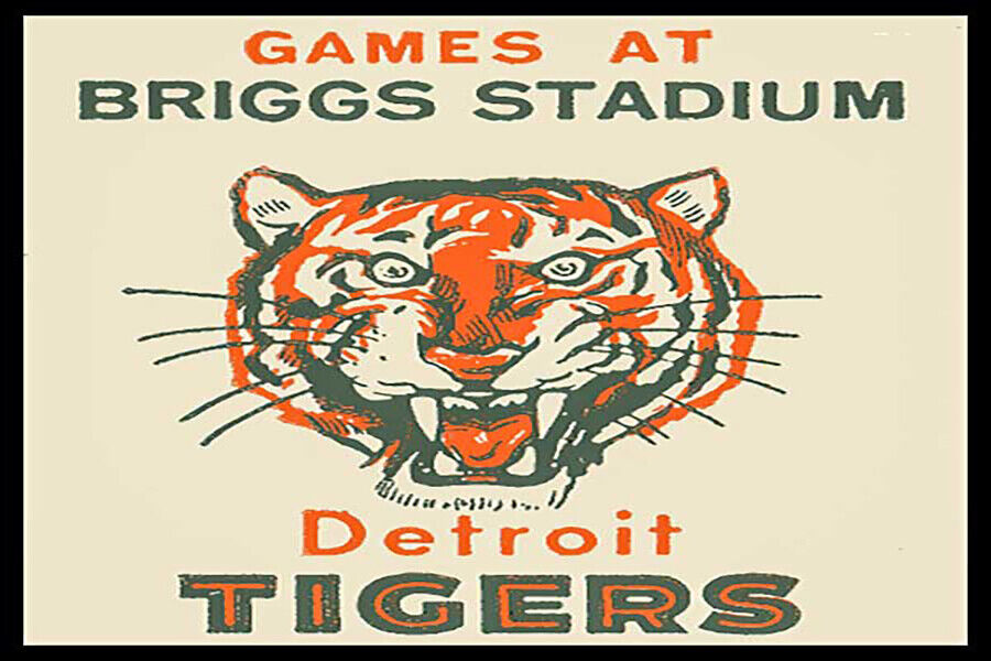 Detroit Tigers Games At Briggs Stadium Fridge Magnet