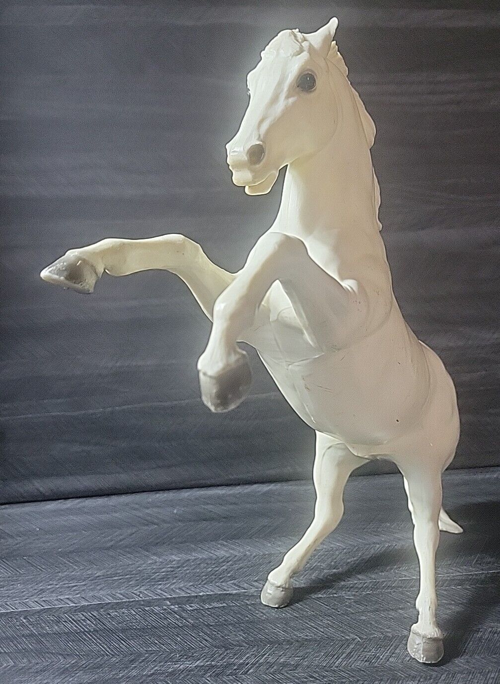 Vintage Breyer Horse King Alabaster Fighting Stallion Matte 1970's #30