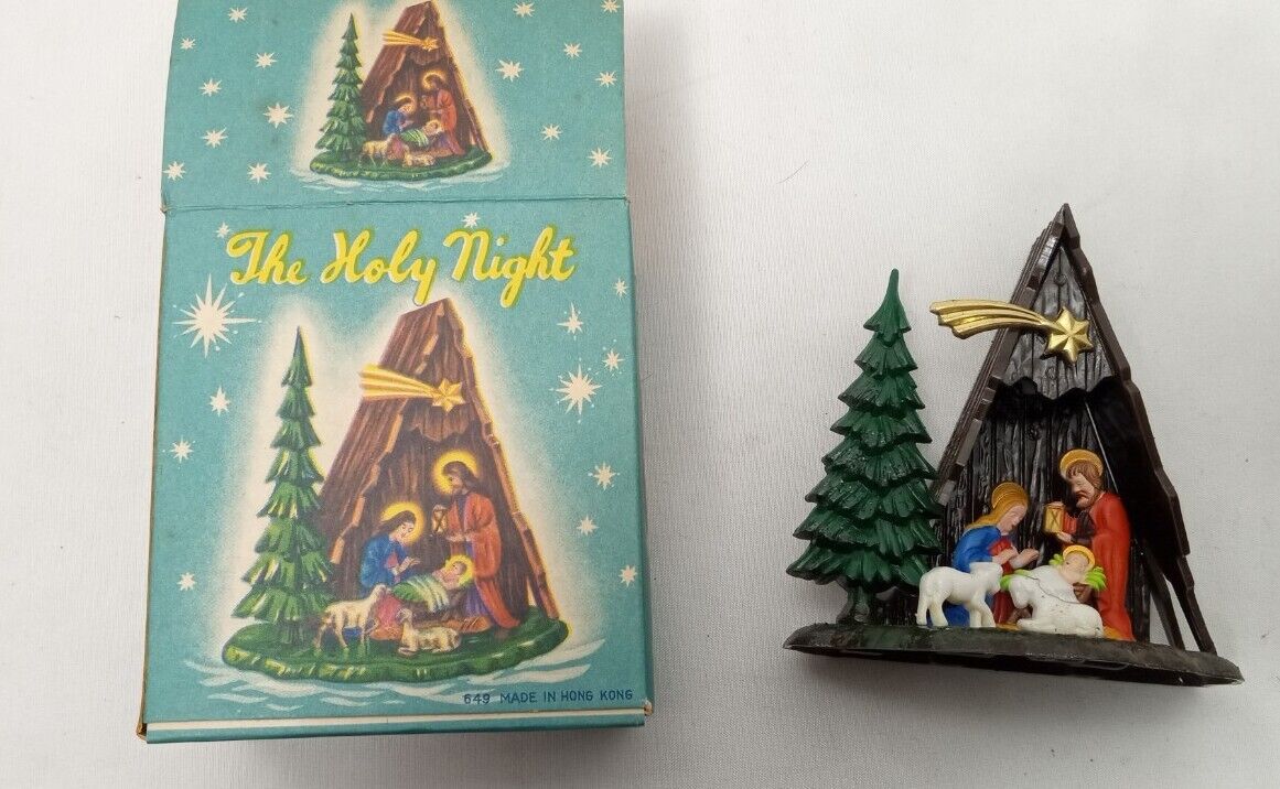 New Vintage The Holy Night Christmas Nativity Ornament Sweet Baby Jesus