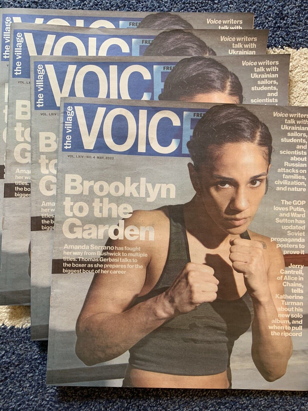 The Village Voice May 2022 Newspaper Amanda Serrano Boxing Alice in Chains NEW