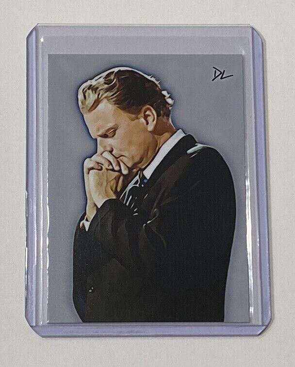 Billy Graham Limited Edition Artist Signed “Evangelist” Trading Card 2/10