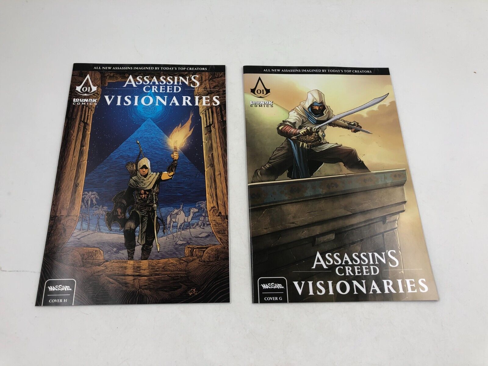 Assassins Creed Visionaries #1 1:10 and 1:25 Variants Lot of 2 Comics