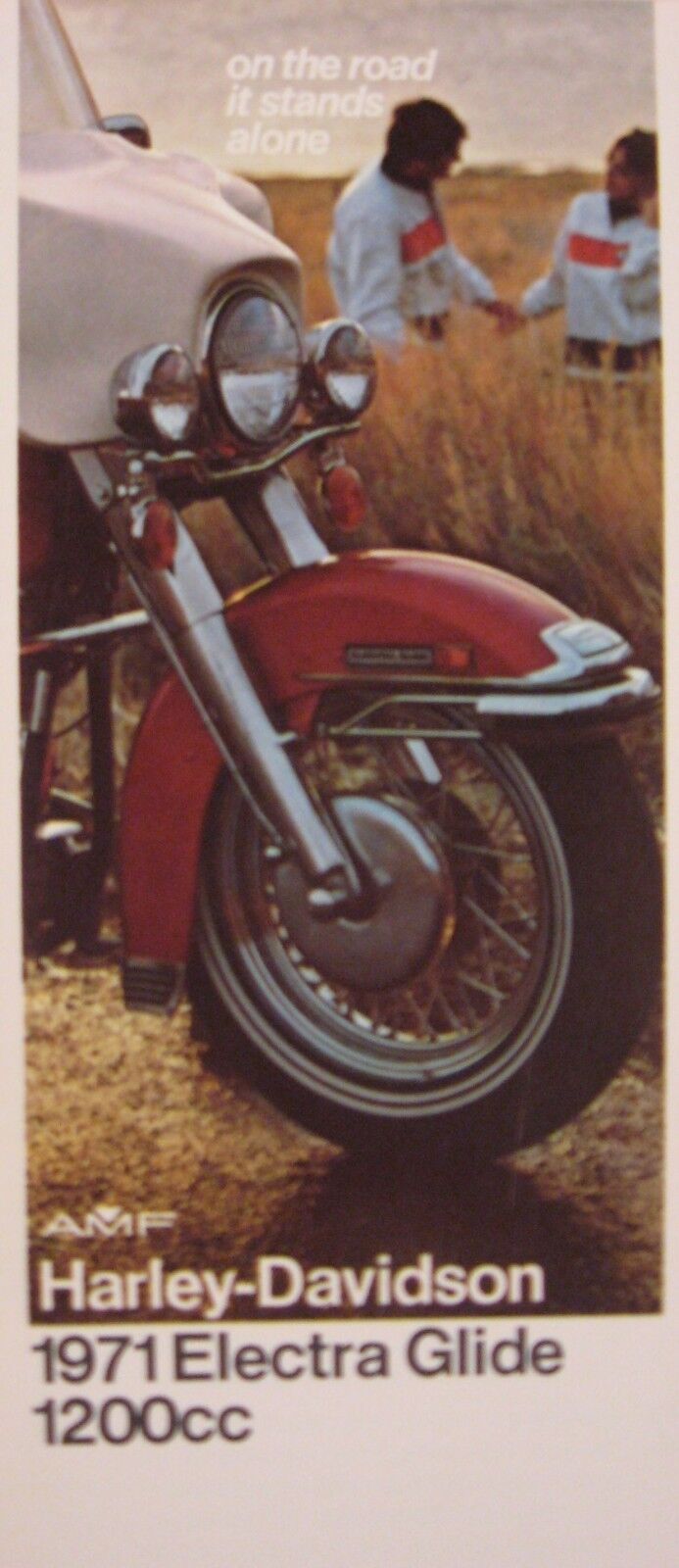 1971 Harley Davidson Electra Glide 1200cc FLP FLH Original Brochure Motorcycles 