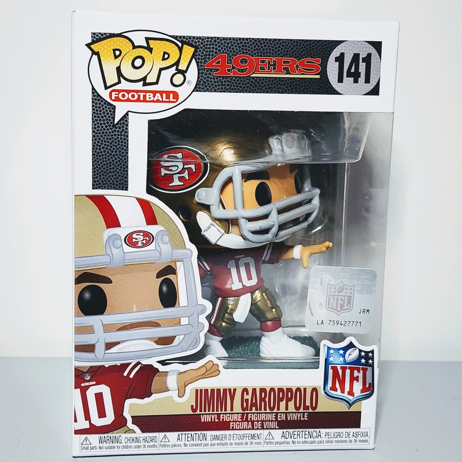 Funko Pop Football (NFL): San Francisco 49ers -  Jimmy Garoppolo #141