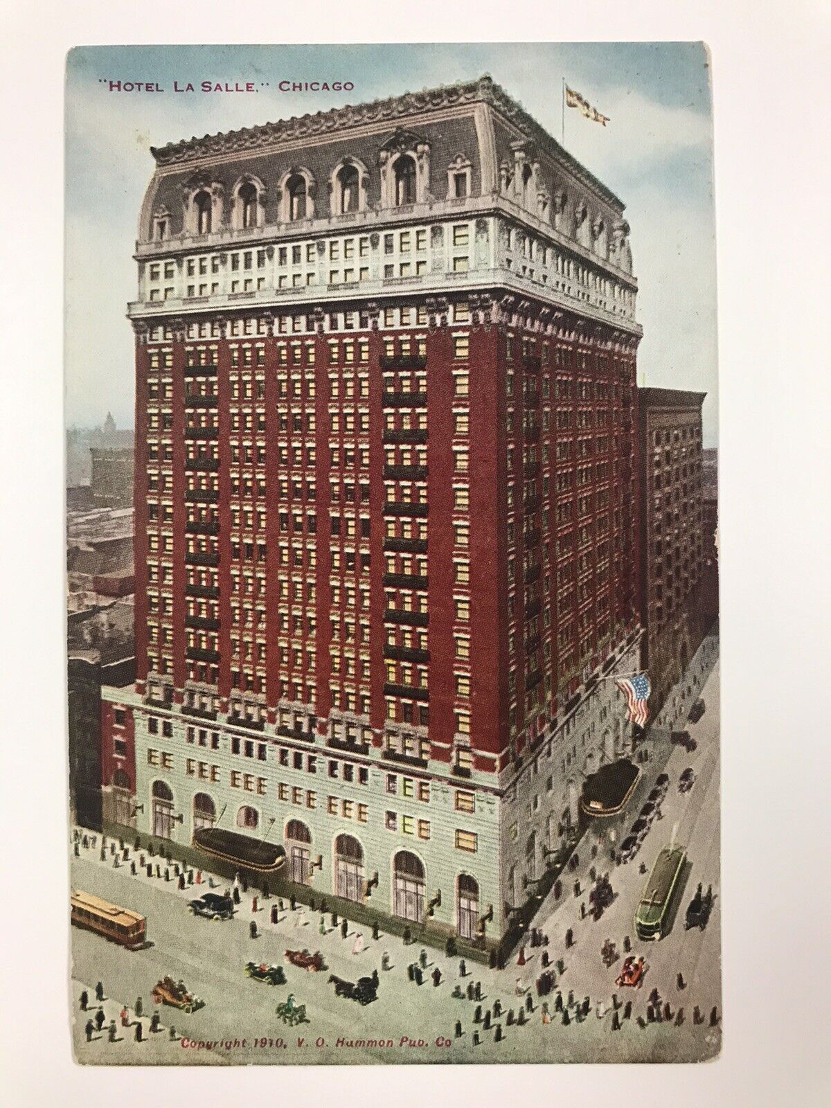 vintage 1914 hotel la salle chicago divided back postcard