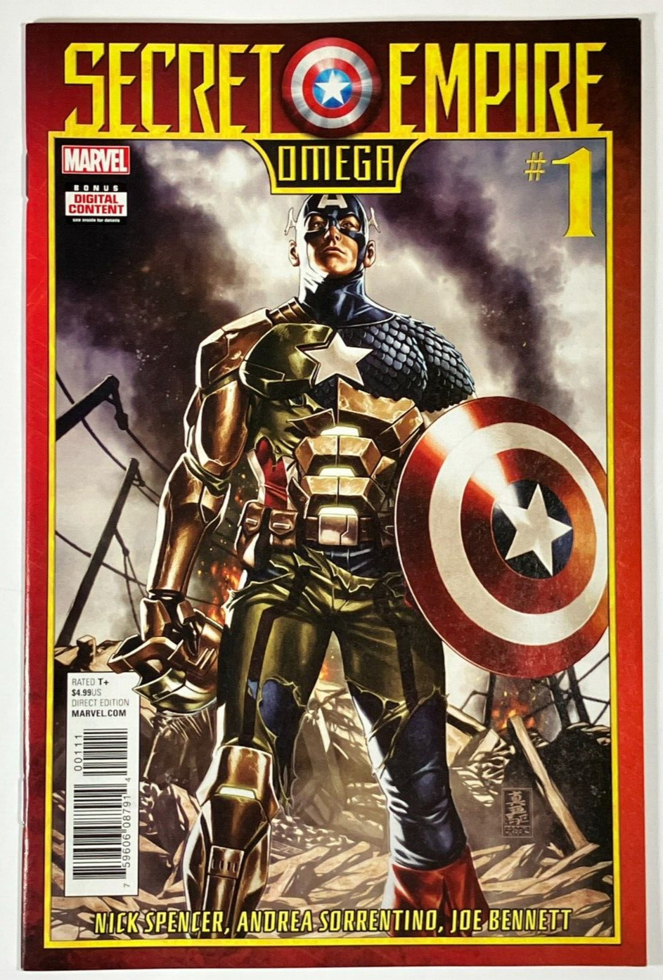 2017 Marvel Comics Secret Empire Omega #1 Captain America