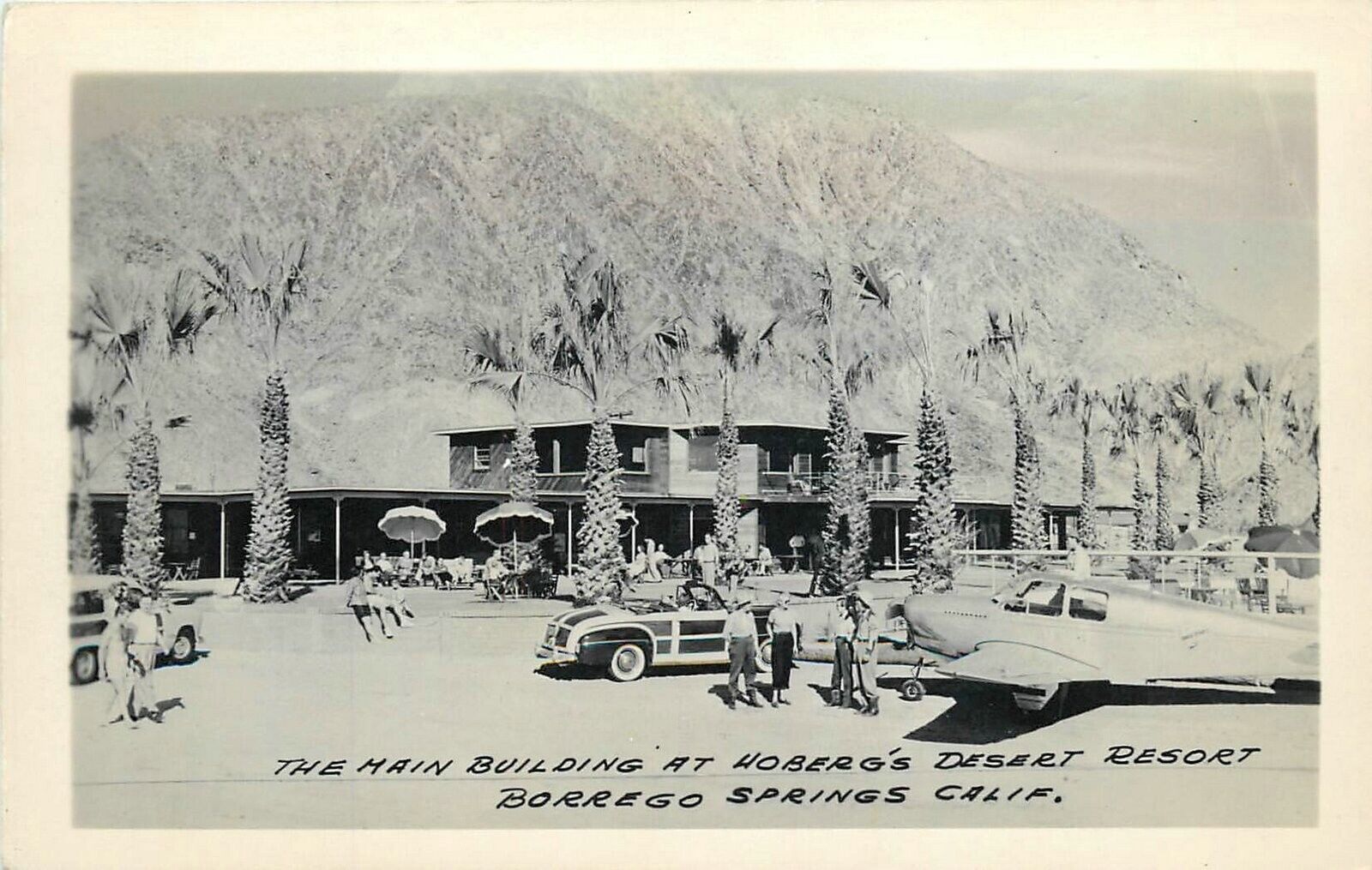 Postcard RPPC 1930s California Borrego Springs Hoberg's Desert Resort CA24-2140