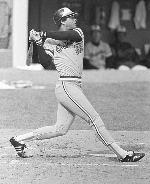 Ken Singleton Of The Baltimore Orioles Batting 1970s Old Baseball Photo