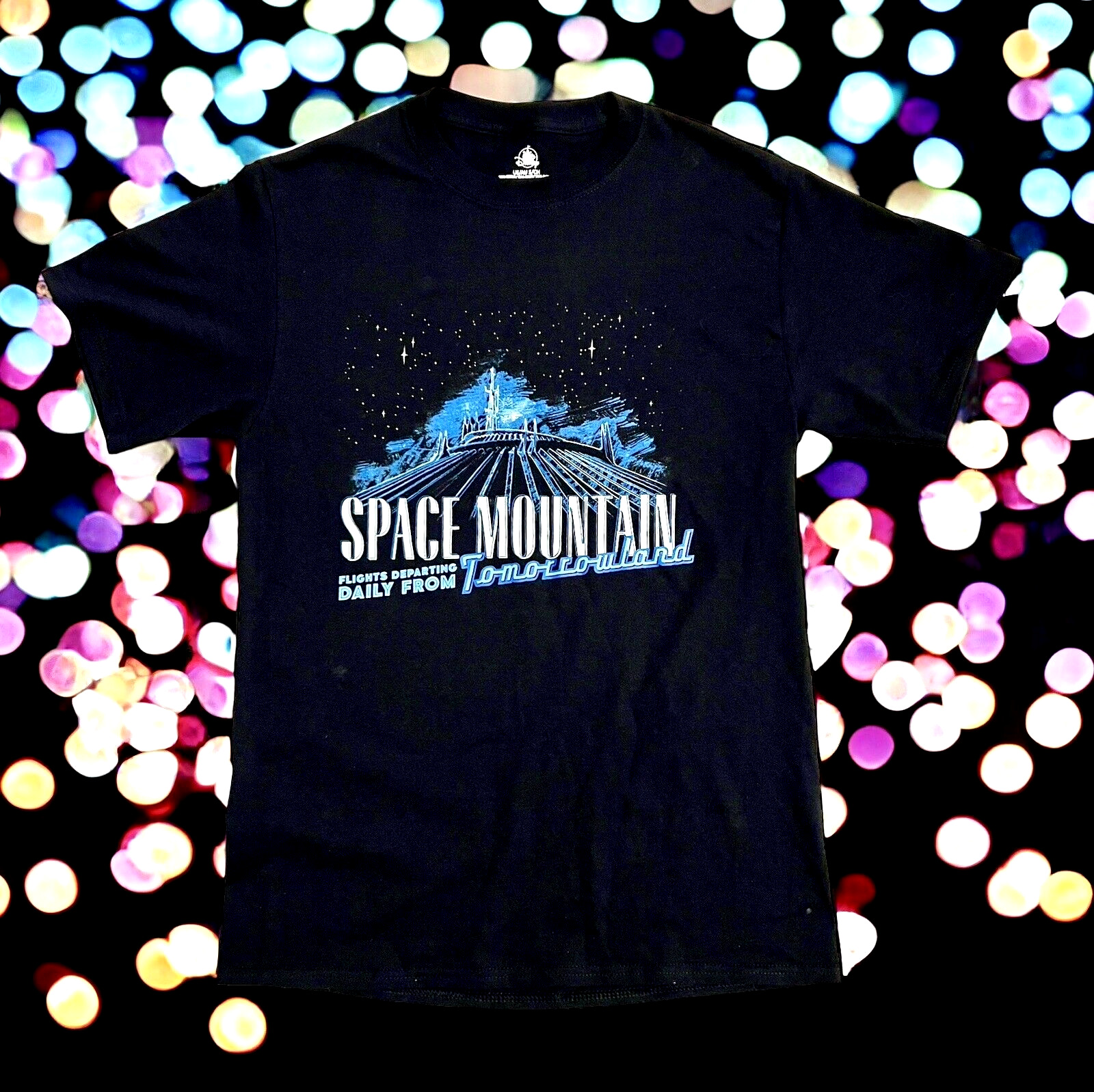 SPACE MOUNTAIN Daily Flights From TOMMOROWLAND DISNEY Theme Park T-Shirt Adult S