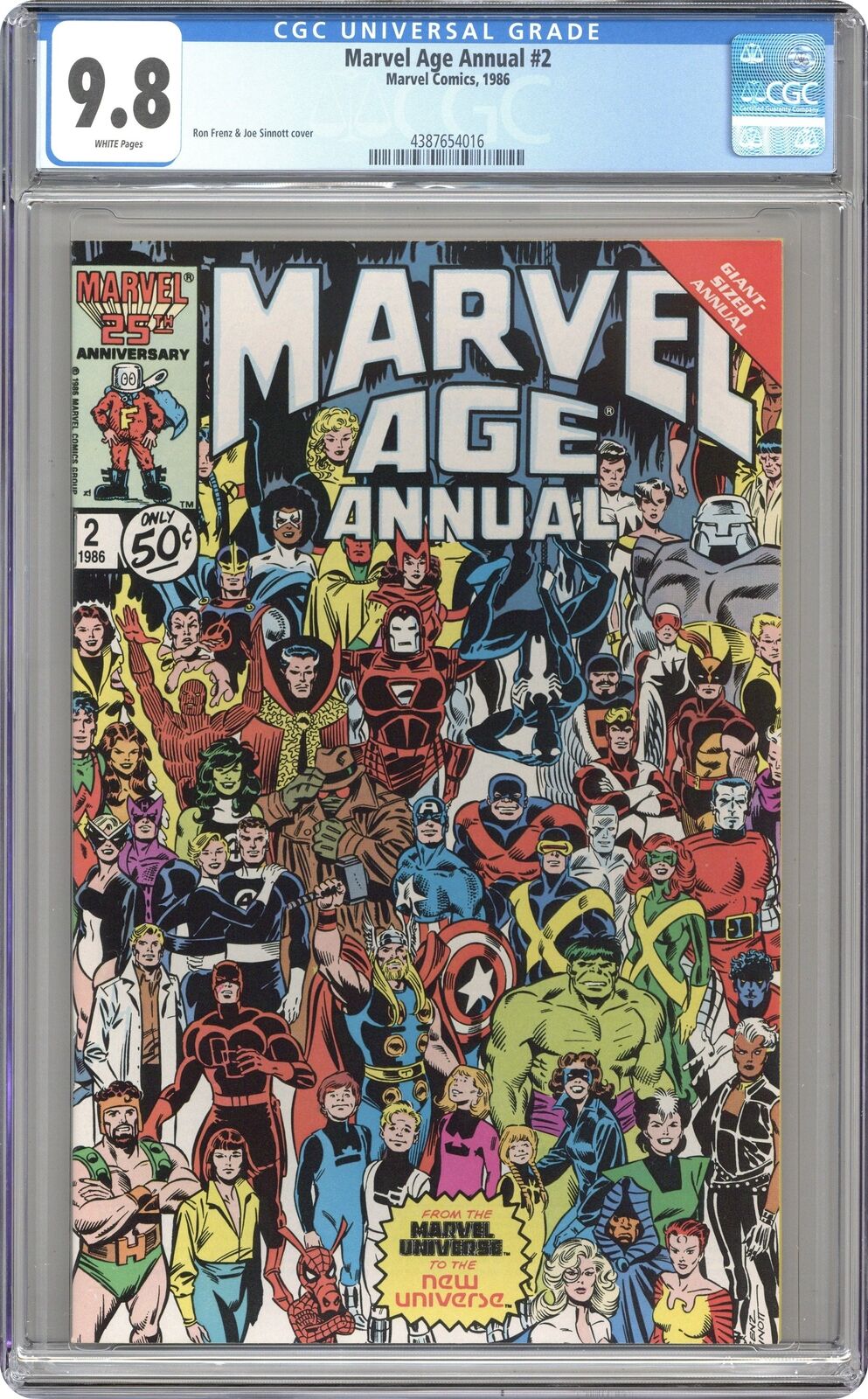Marvel Age Annual #2 CGC 9.8 1986 4387654016