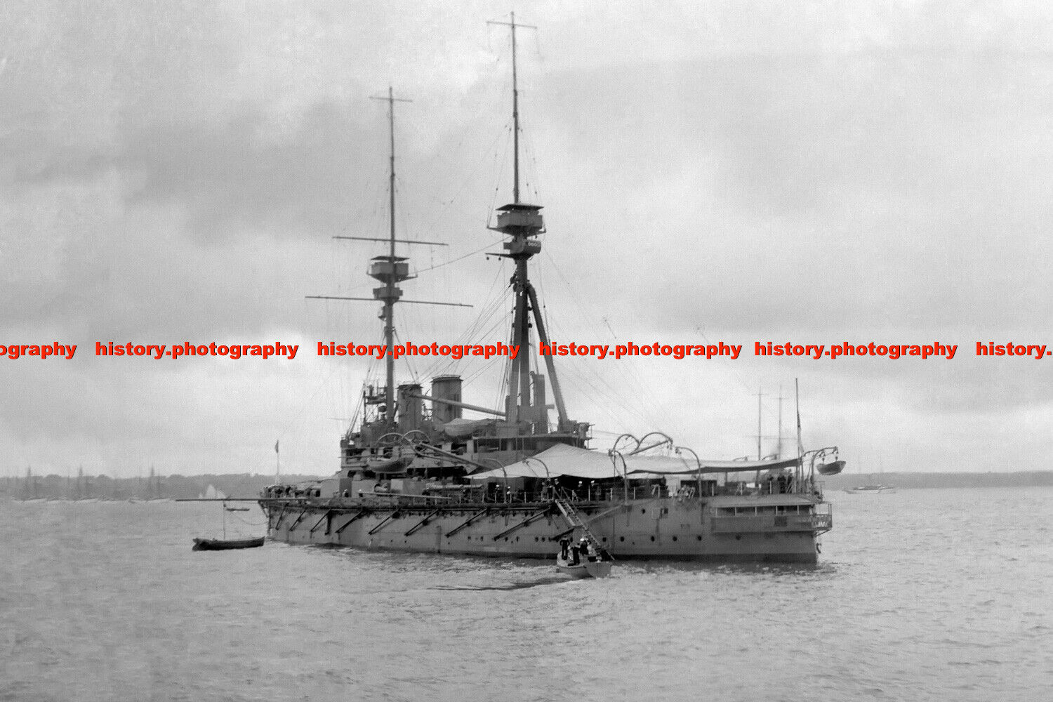 F015061 HMS Agamemnon. British battleship. 1900s