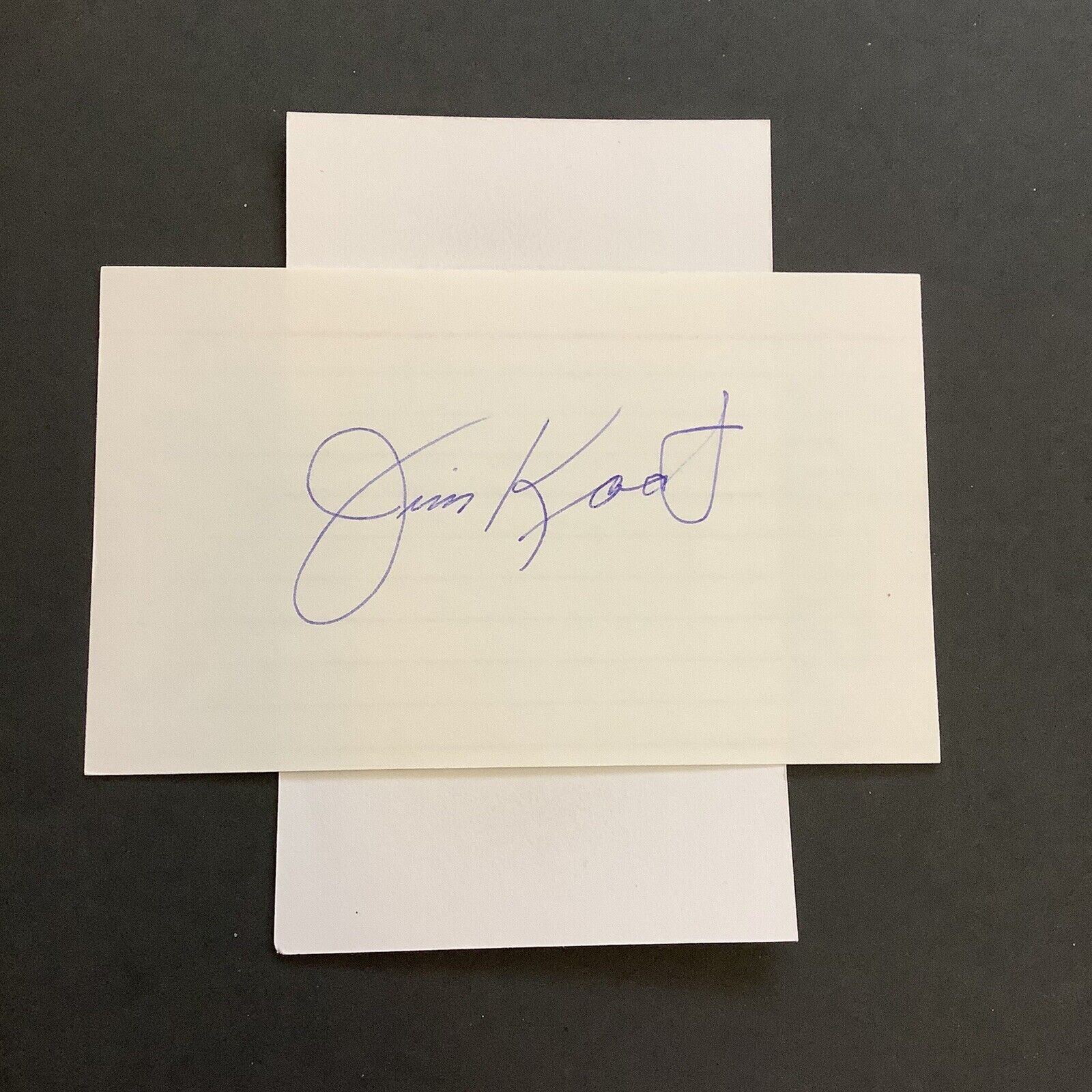 Jim Kaat Minnesota Twins Autographed Index Card A