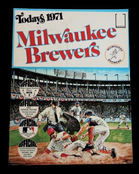 Today s 1971 Milwaukee Brewers MLB Vintage Baseball Ephemera