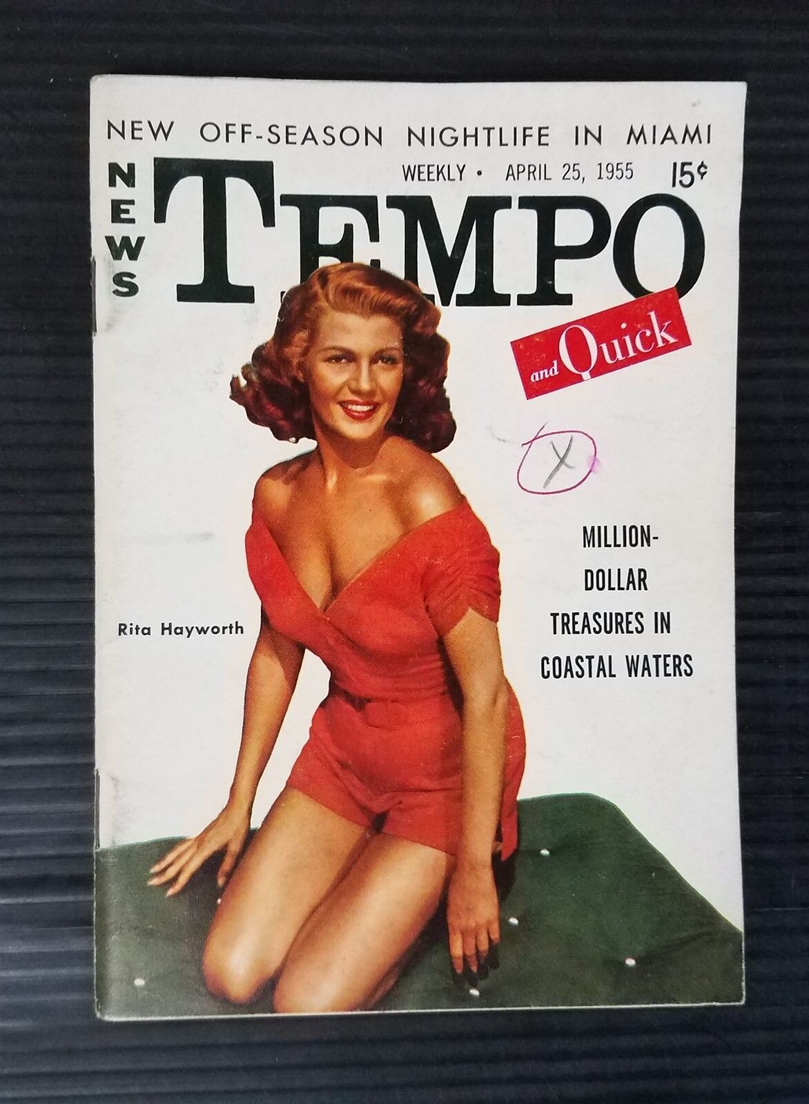 Tempo News & Quick Pocket Weekly April 25, 1955 Rita Hayworth - Silvana Mangano