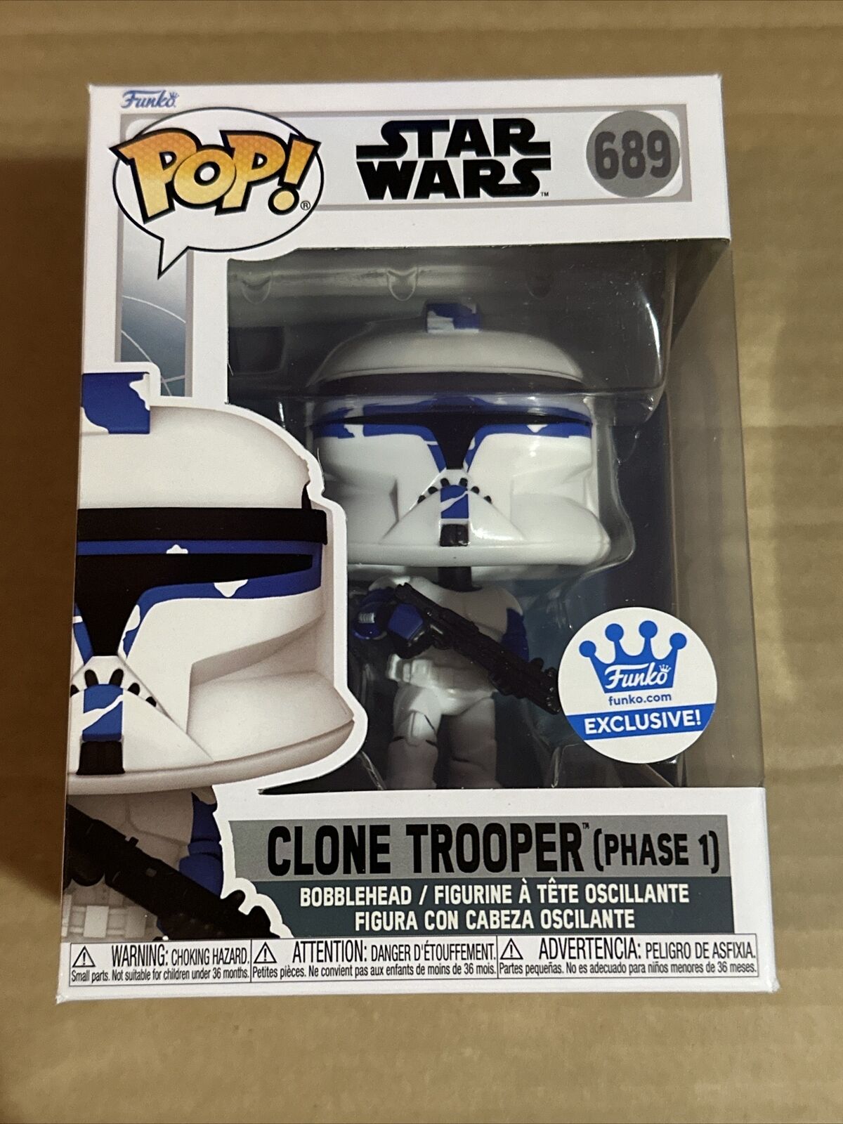 Funko POP Star Wars: Clone Troopers (Phase 1) #689 Funko Shop Ex W/ Protector