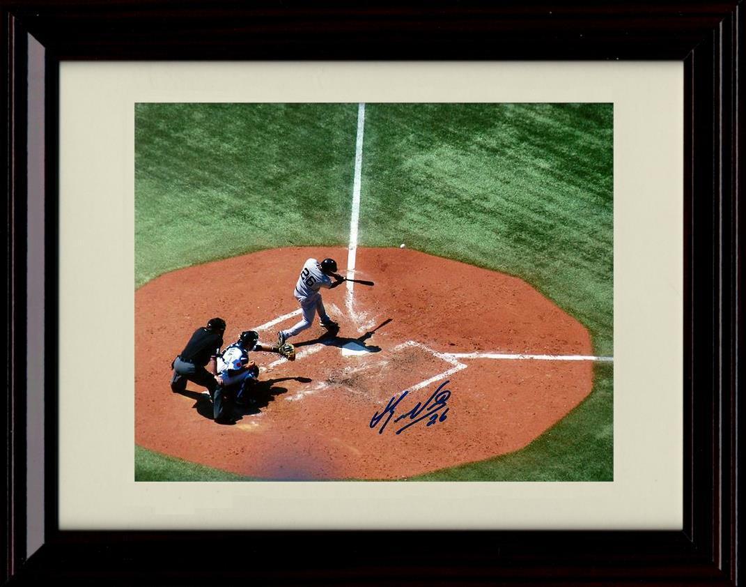 Gallery Framed Eduardo Nunez - At Bat From Overhead - New York Yankees