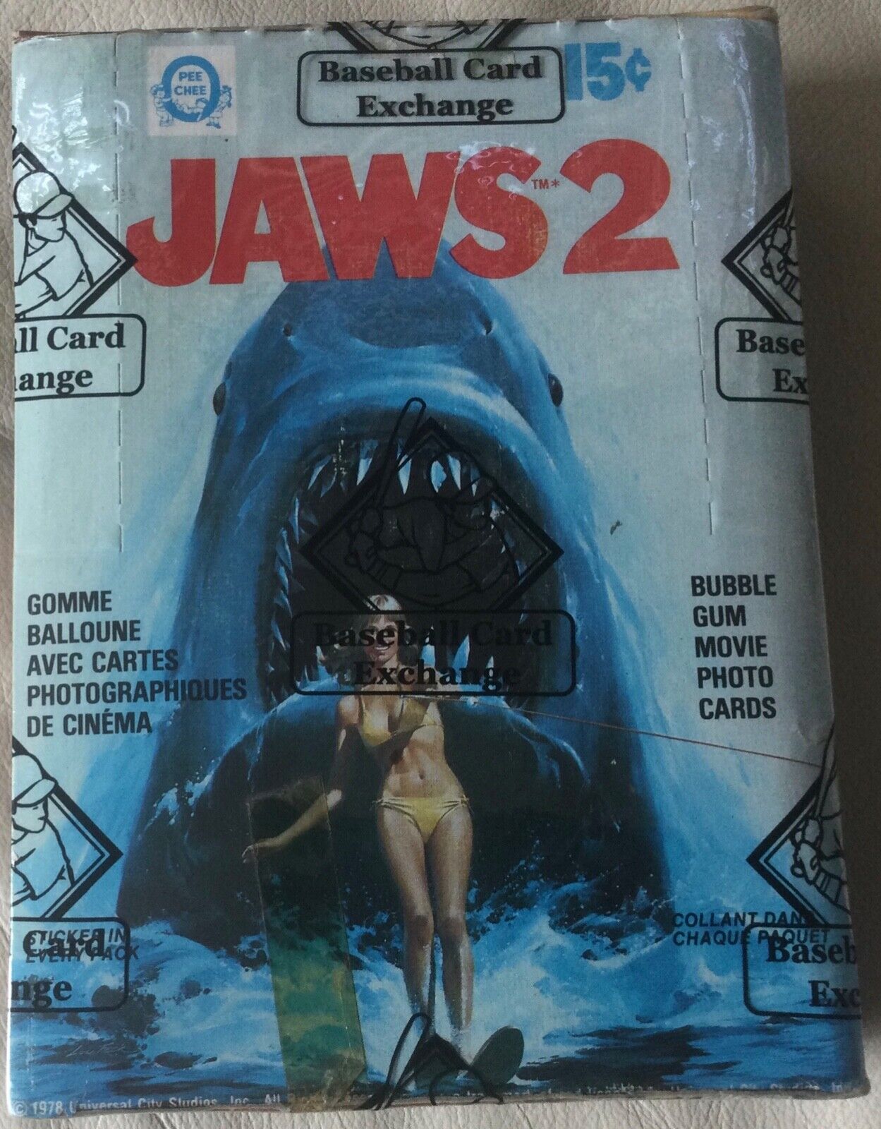 1978 O-Pee-Chee - Jaws 2 Wax Box..BBCE Authenticated Sealed