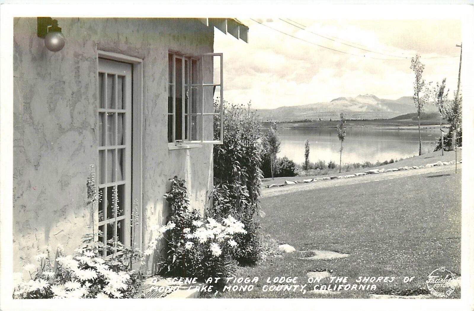 Postcard RPPC 1930s California Mono County Tioga Lodge scene CA24-1571