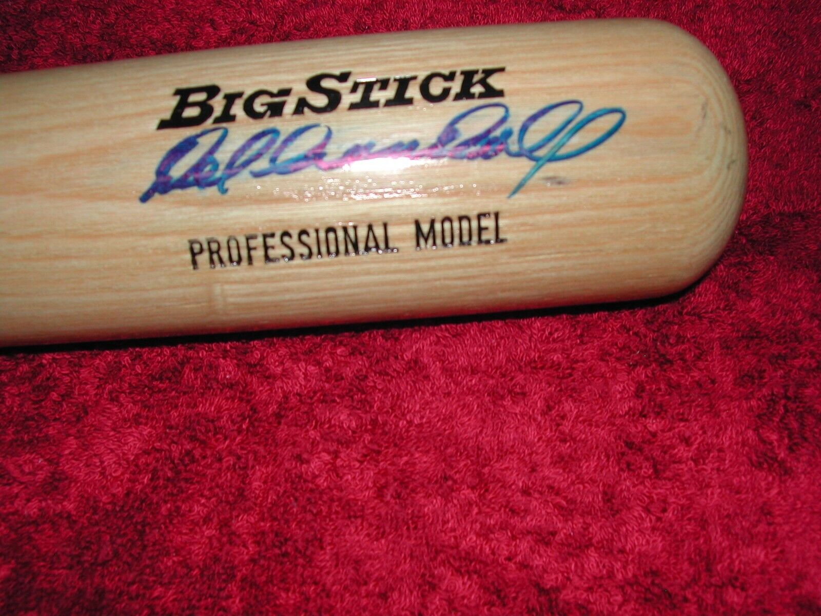 Rare Milwaukee Brave Del Crandall Signed Rawlings Baseball Bat