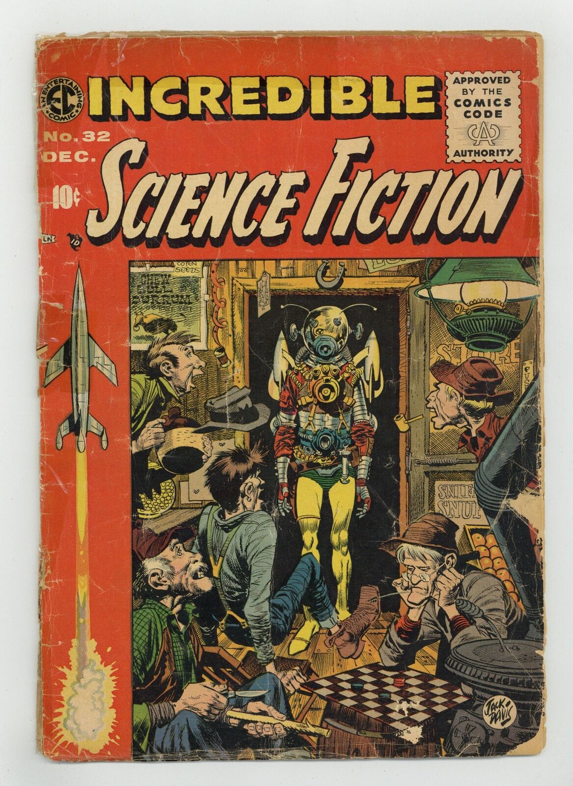 Incredible Science Fiction #32 PR 0.5 1955