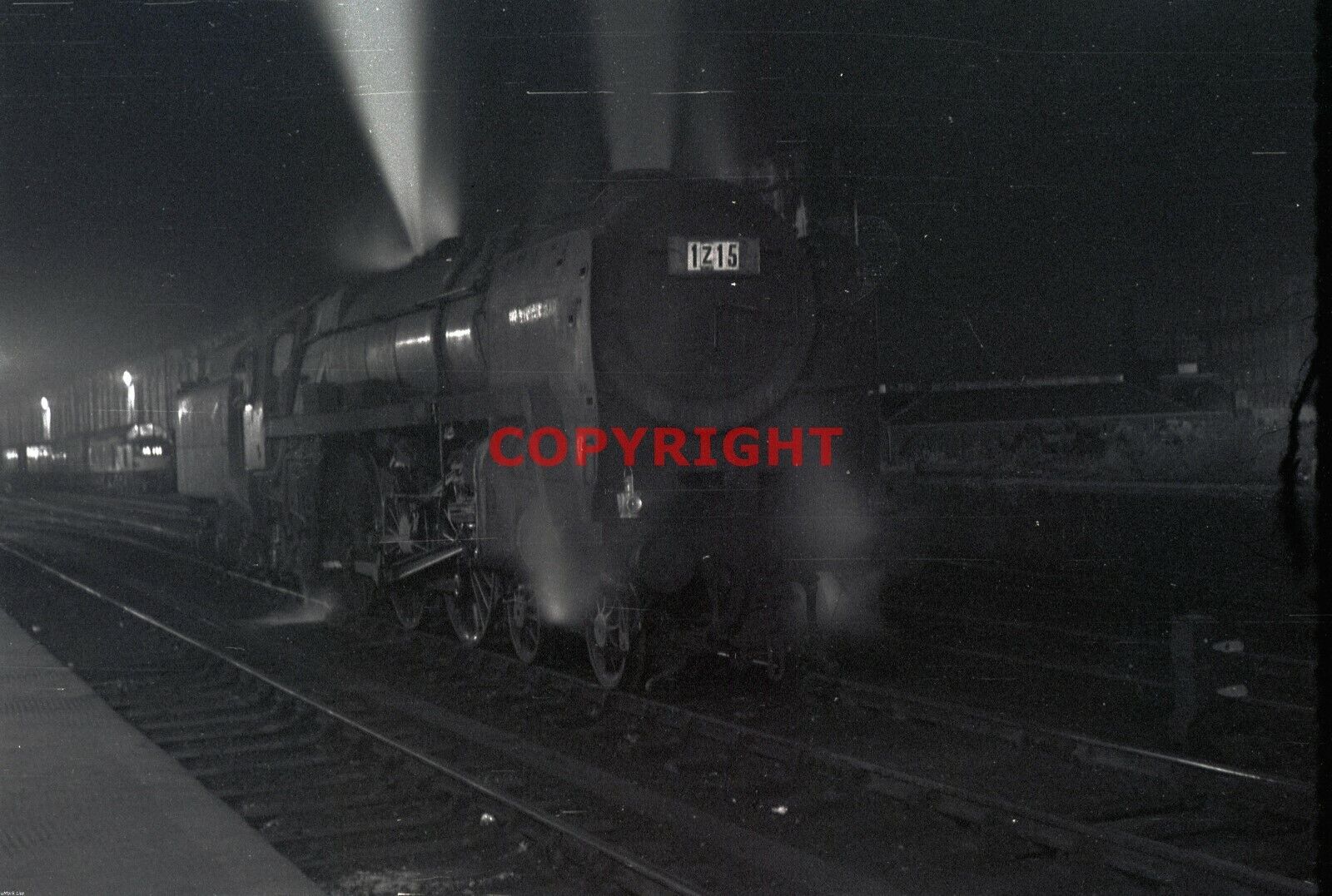 1241 B/W Steam Railway Photograph - Unidentified Engine - Carlisle