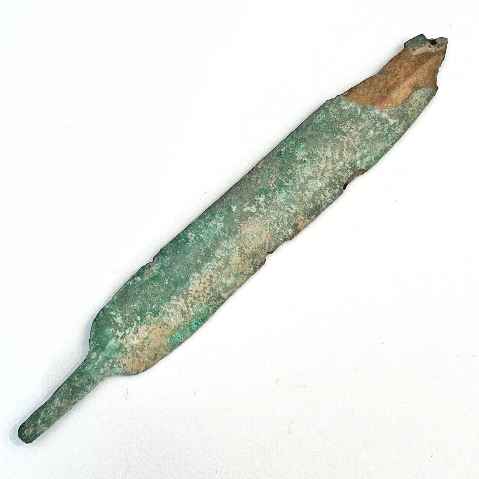 6” Ancient Luristan Bronze Spear Head Artifact Weapon Antiquity Circa 1000 BCE