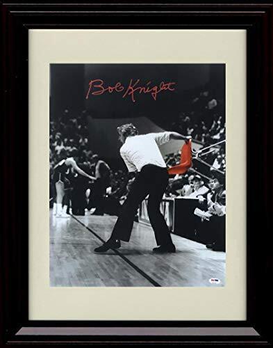 Unframed Bob Knight - The Red Chair - Indiana Hoosiers Autograph Print