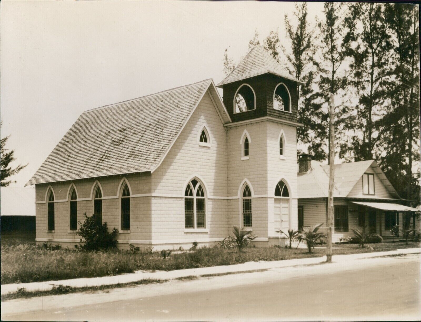 David First Methodist Church Parsonage Florida Clyde Photographer 7X9 Photo