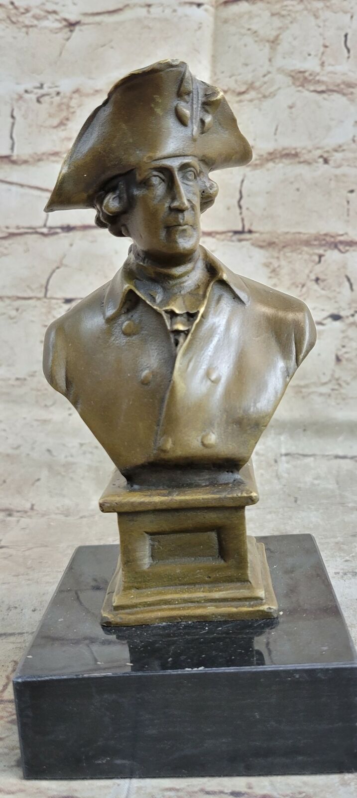 Vintage Milo King Fredrick II of Prussia Bronze Statue Figure Sculpture Artwork
