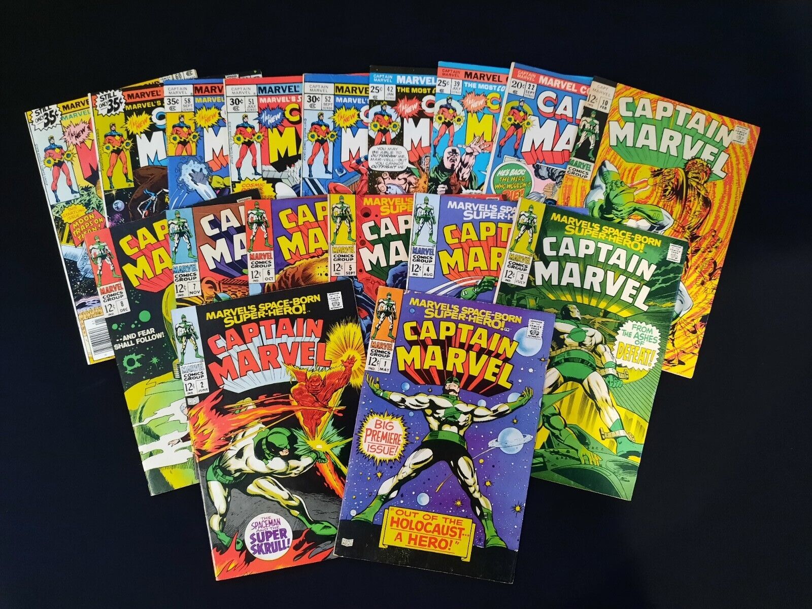 Silver Age Captain Marvel Higher Grade 17 Book Lot #\'s 1-8 And More 🌋🔥🌋🔥