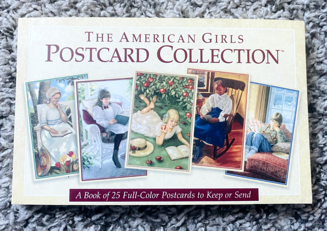 Vintage American Girl Postcard Collection Book of 25 Full Color Postcards