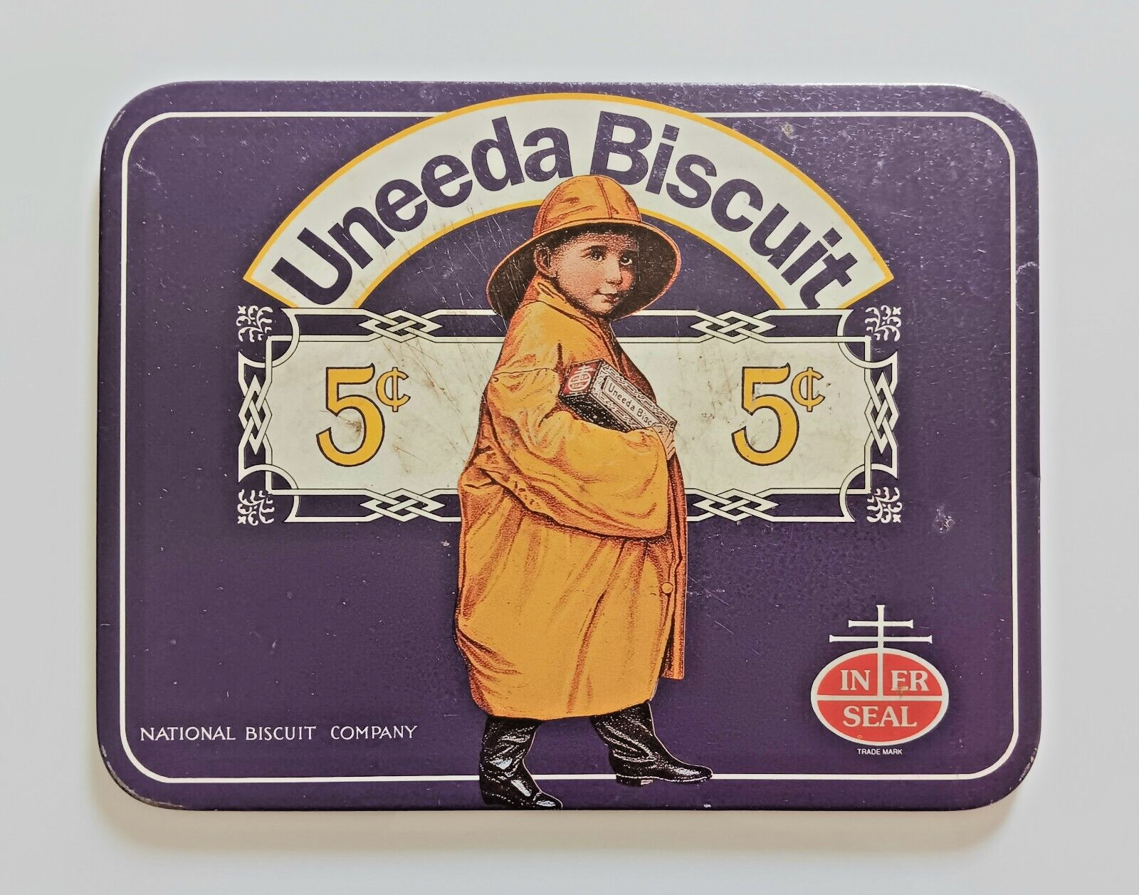 Vintage Uneeda Biscuit Metal Sign