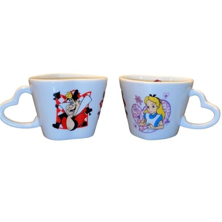 Disney’s Alice In Wonderland Queen Heart Cups 2-Piece Set Tokyo DisneyLand 4oz
