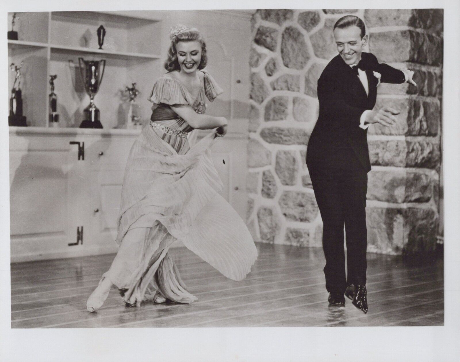 HOLLYWOOD BEAUTY GINGER ROGERS + FRED ASTAIRE STUNNING PORTRAIT 1950s Photo C46