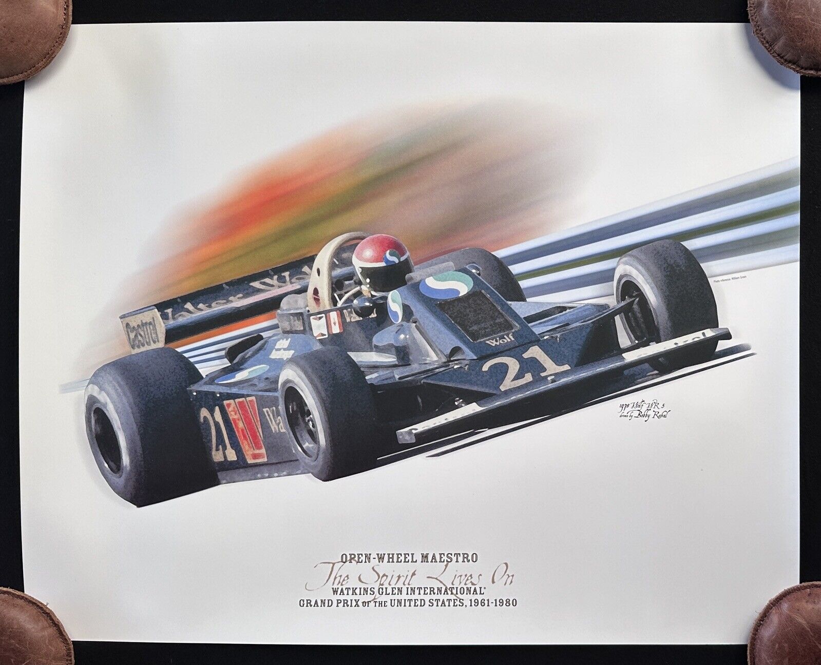 1978 Wolf WR5 BOBBY RAHAL Formula 1 Watkins Glen Grand Prix Fine Art Print