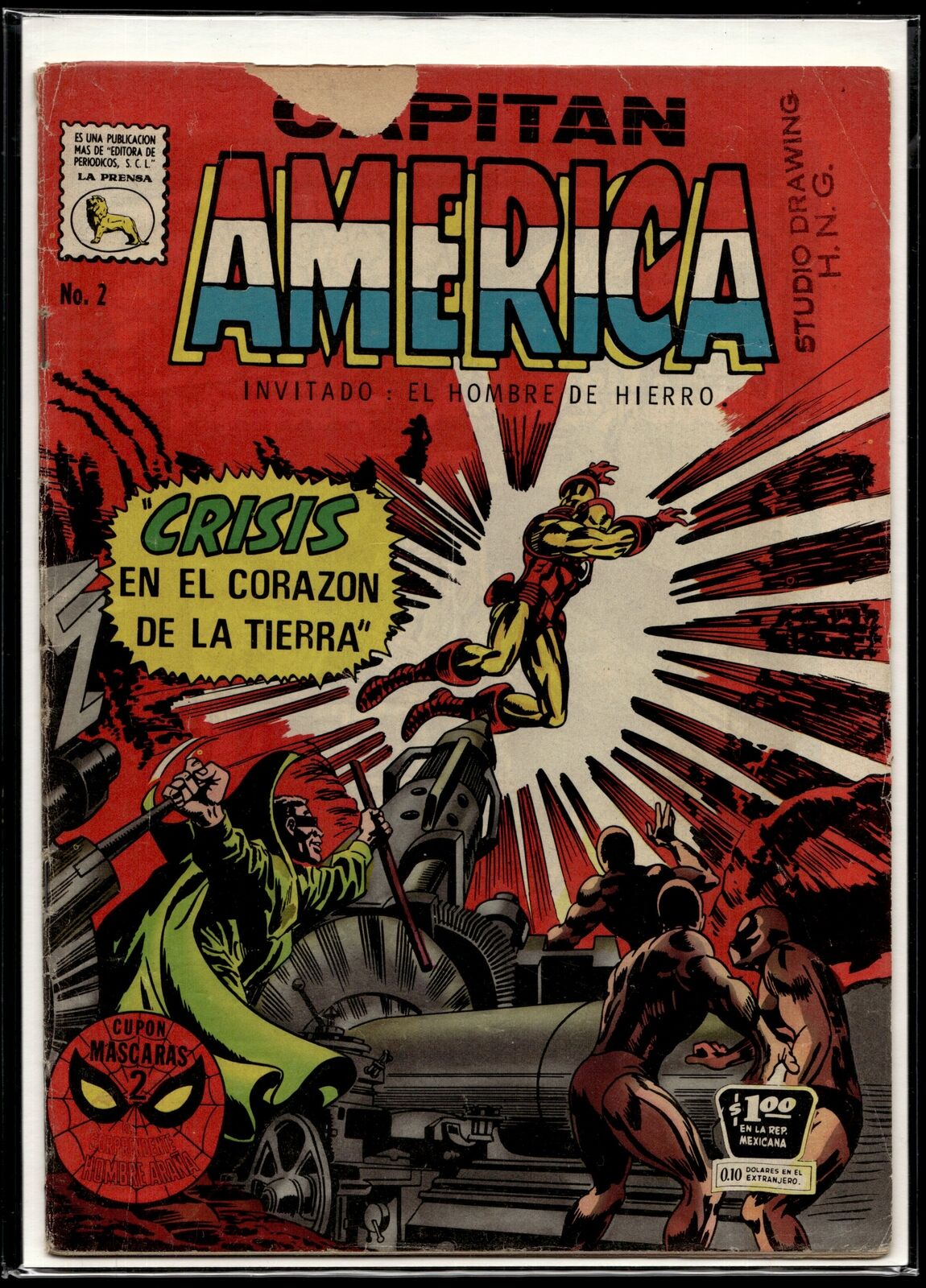 1968 Capitan America #2 Editora de Periodicos Comic