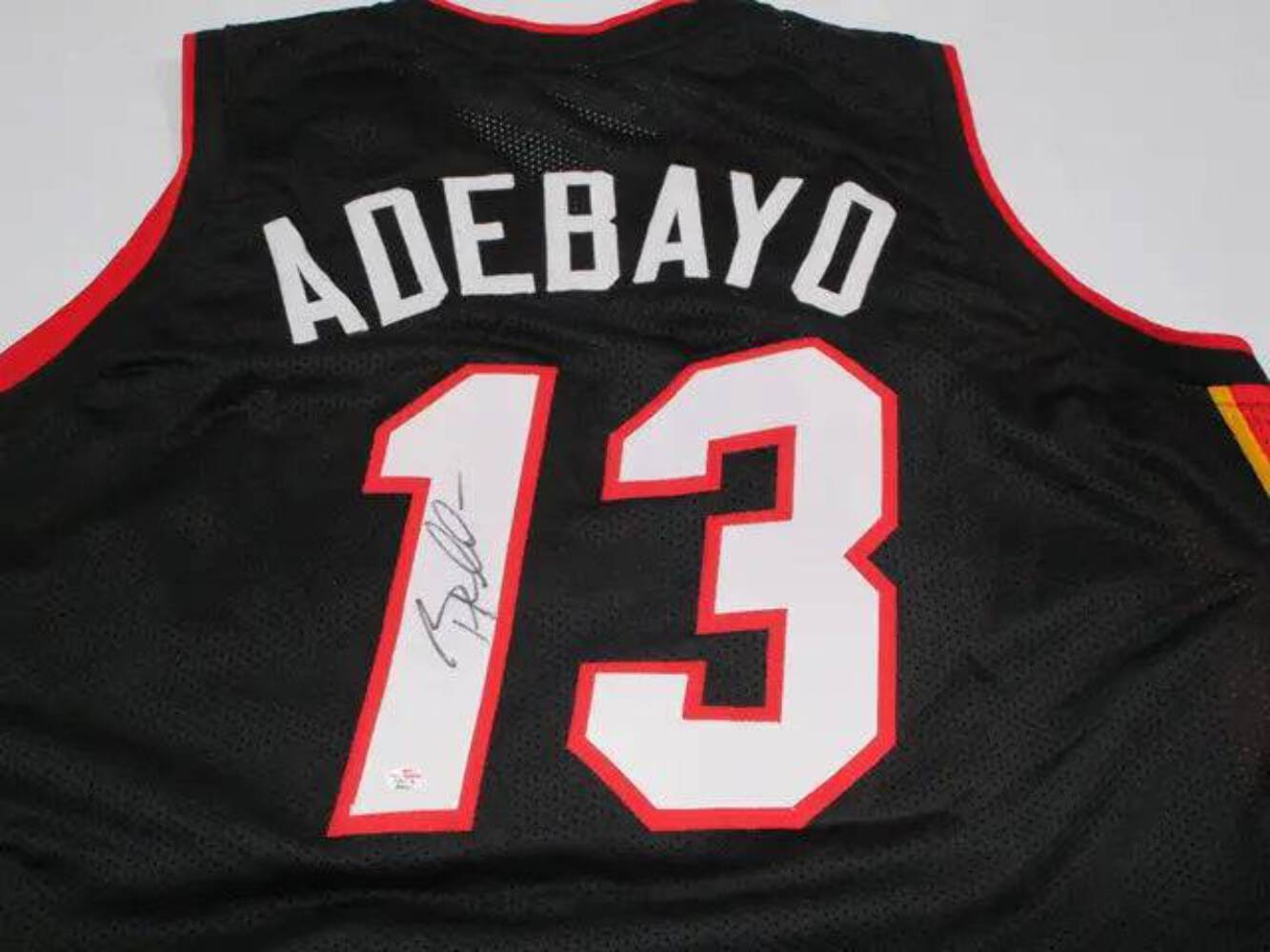 Bam Adebayo of the Miami Heat signed autographed basketball jersey PAAS COA 257