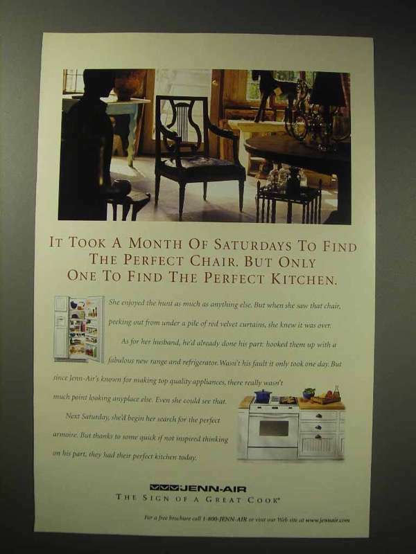 1997 Jenn-Air Range, Refrigerator Ad - Perfect Kitchen