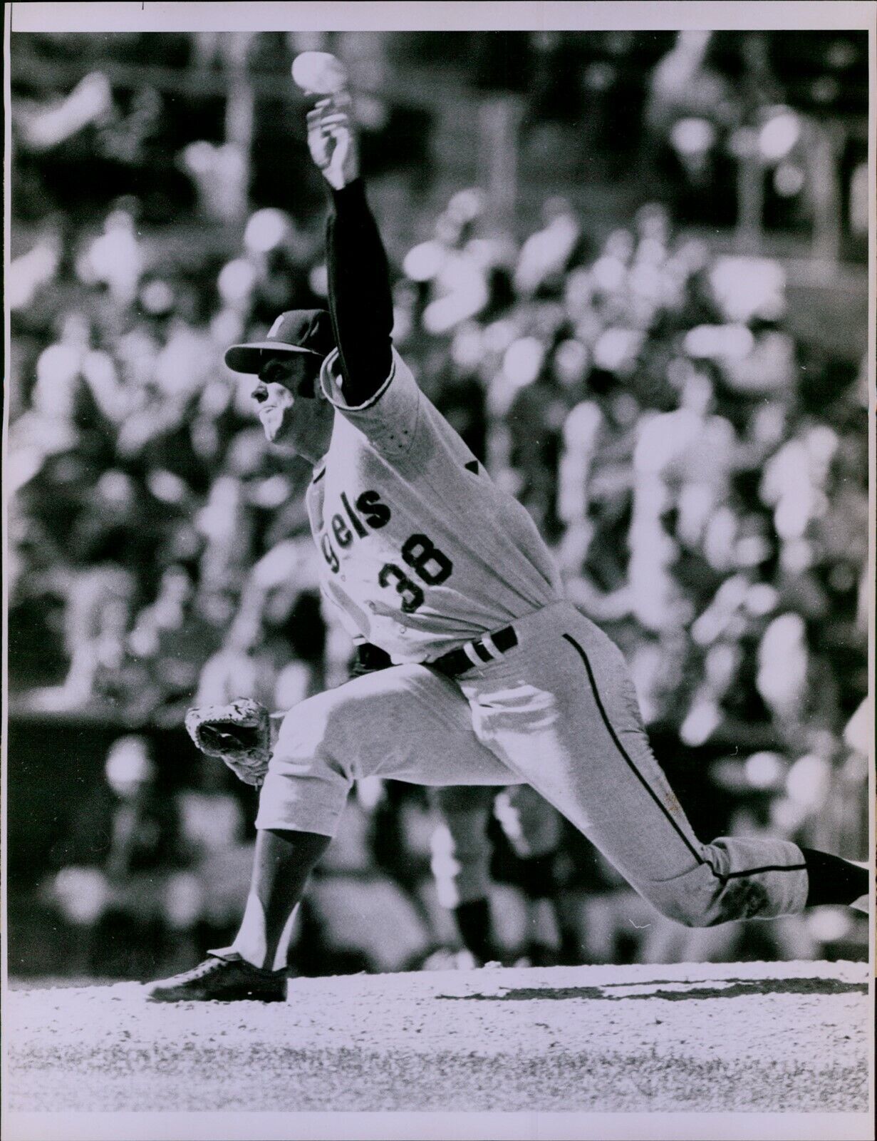 LG836 Original Photo SKEETER CLYDE WRIGHT California Angels Baseball Pitcher